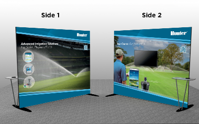 Sports Field/Golf Fabric Tension for Monitor with Shelf 