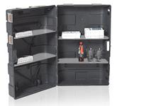 OPEN Podium Case w/Counter, Hunter/FX Graphic & Shelves